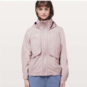 Lululemon Always Effortless Pink Bliss High Neck Jacket Womens 8